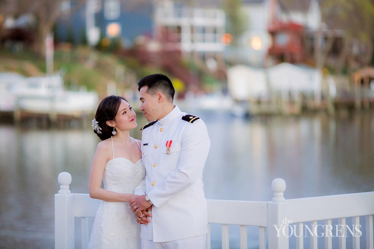 US Naval Academy Wedding, Part Two, Photography by The Youngrens us naval academy wedding, usna wedding, united states naval academy wedding, navy wedding, annapolis wedding, usna annapolis wedding, usna chapel wedding, wedding at the us naval academy, groom in dress whites, traditional navy wedding, navy sword arch wedding, wedding in annapolis, bleues on the water wedding, reception at bleues on the water, traditional korean wedding, paebok ceremony, traditional korean tea ceremony, korean paebok ceremony