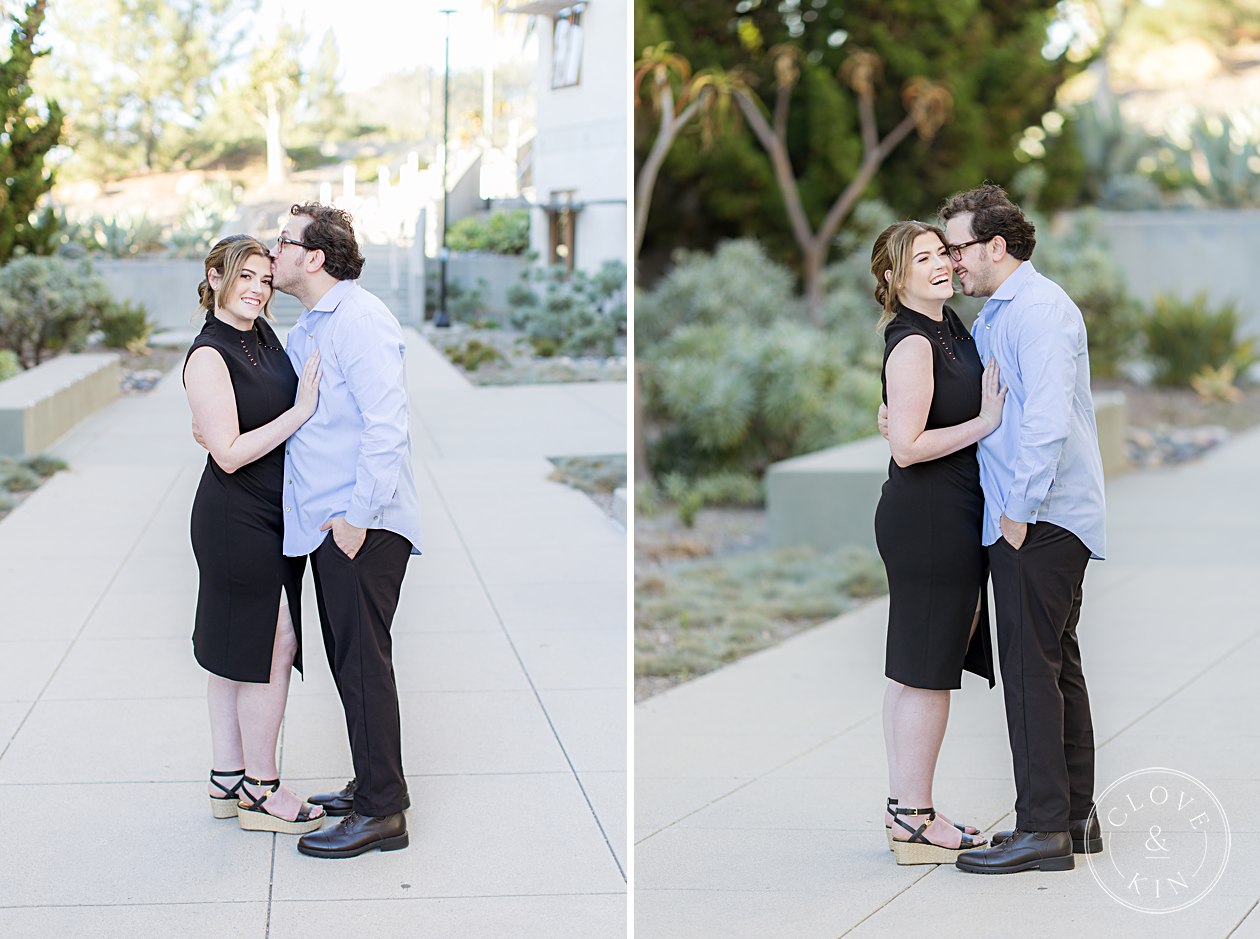 Scripps Seaside Forum Engagement, la jolla engagement, scripps pier, scripps pier portrait session, golden hour portraits, golden hour engagement session, natural light engagement photographers, beach engagement session