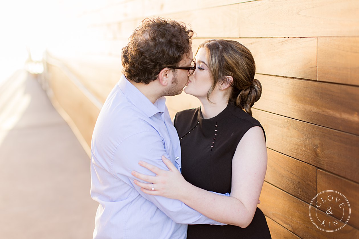 Scripps Seaside Forum Engagement, la jolla engagement, scripps pier, scripps pier portrait session, golden hour portraits, golden hour engagement session, natural light engagement photographers, beach engagement session