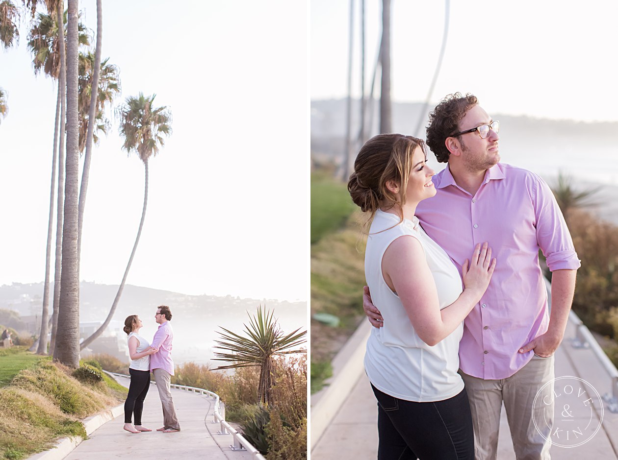 Scripps Seaside Forum Engagement, la jolla engagement, scripps pier, scripps pier portrait session, golden hour portraits, golden hour engagement session, natural light engagement photographers, beach engagement session