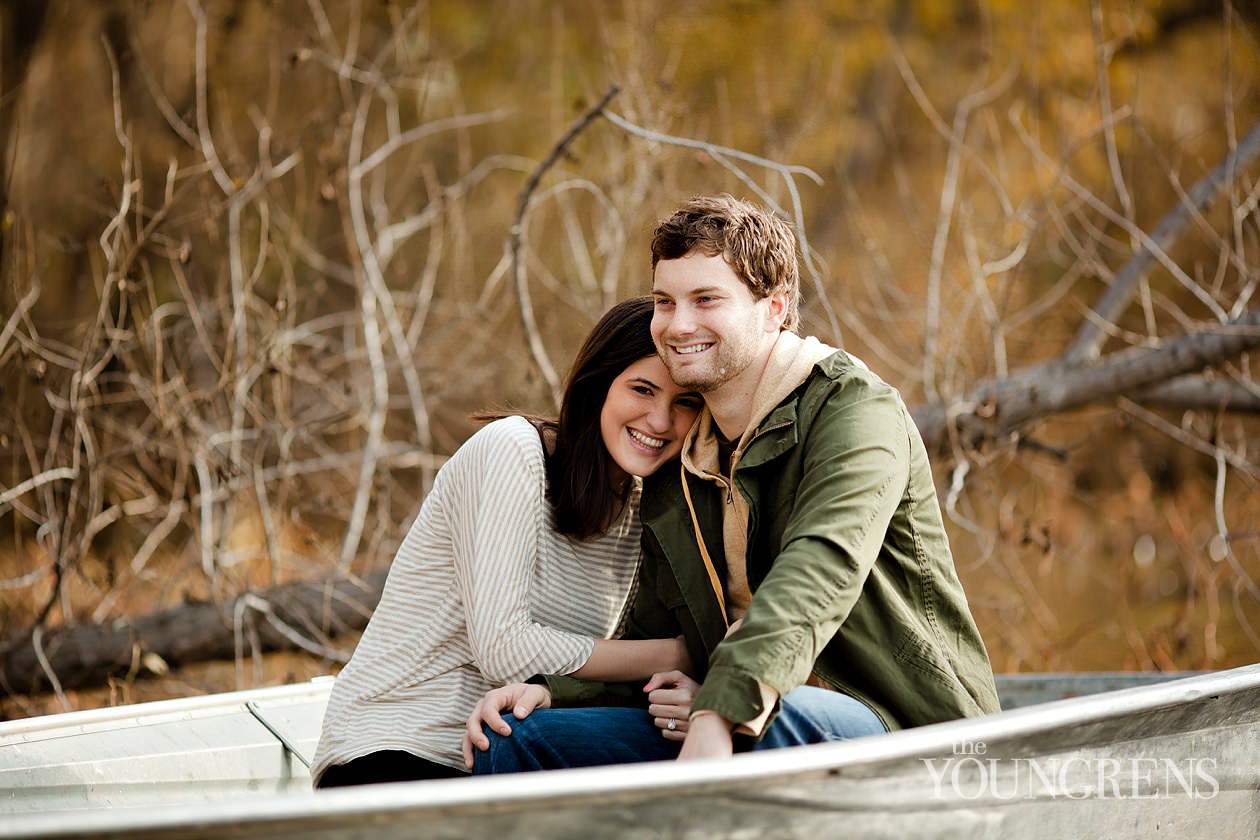 Jason and Elizabeth Engagement,Corona Lake engagement session, rowboat engagement, lake engagement, corona engagement session, fall engagement session