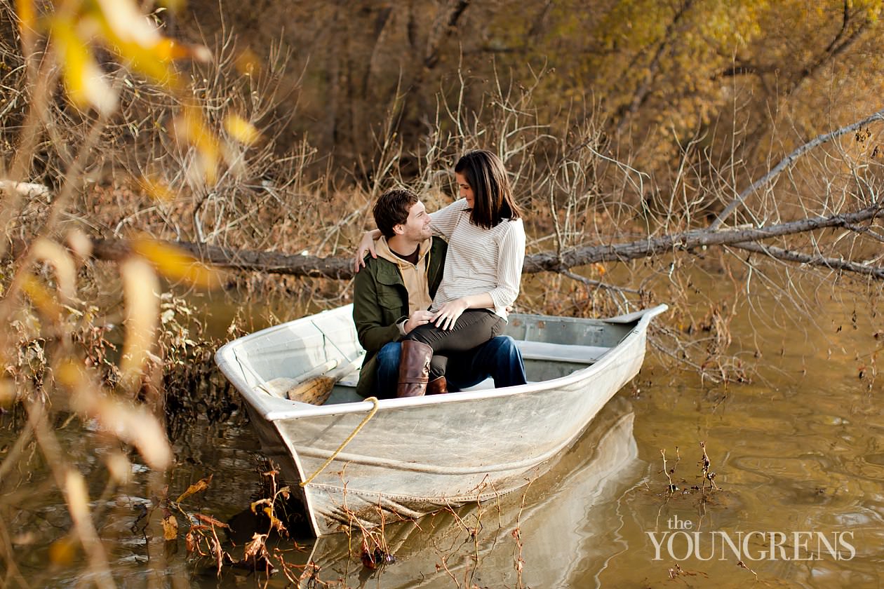 Jason and Elizabeth Engagement,Corona Lake engagement session, rowboat engagement, lake engagement, corona engagement session, fall engagement session