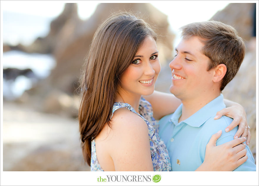 corona del mar engagement session, beach engagement session, beach portraits, beach photography, engagement photography