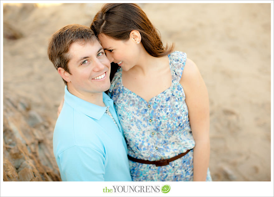 corona del mar engagement session, beach engagement session, beach portraits, beach photography, engagement photography