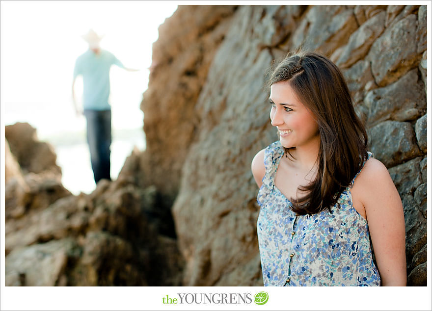 corona del mar engagement session, beach engagement session, beach portraits, beach photography, engagement photography