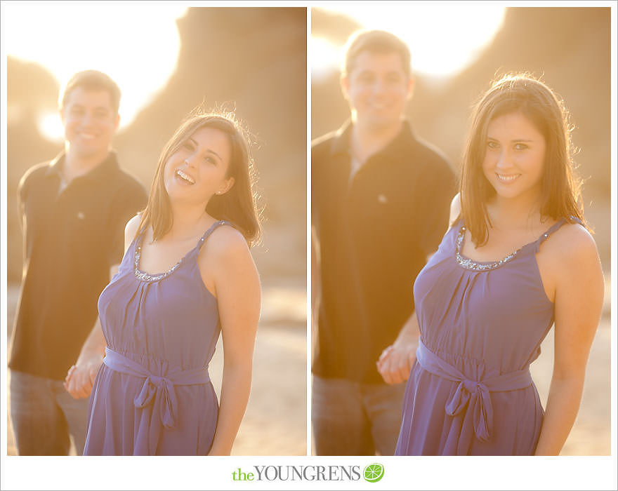 corona del mar engagement session, beach engagement session, beach portraits, beach photography, engagement photography