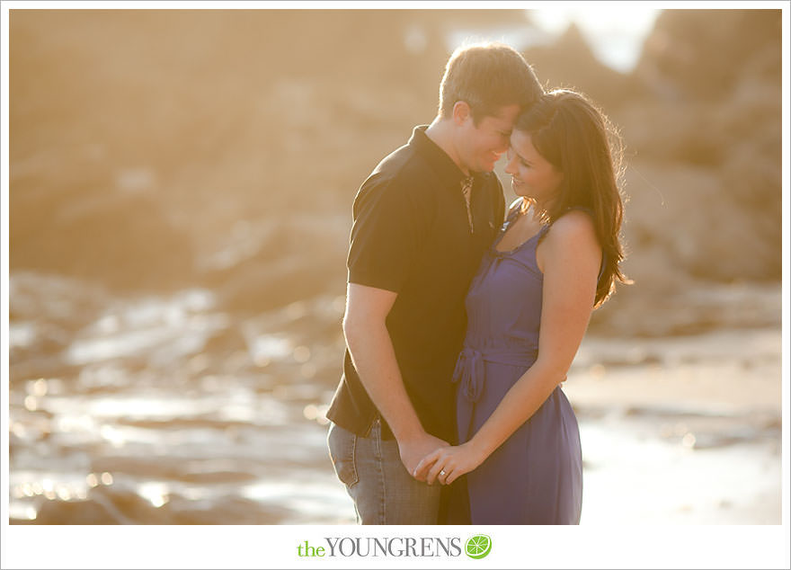 corona del mar engagement session, beach engagement session, beach portraits, beach photography, engagement photography