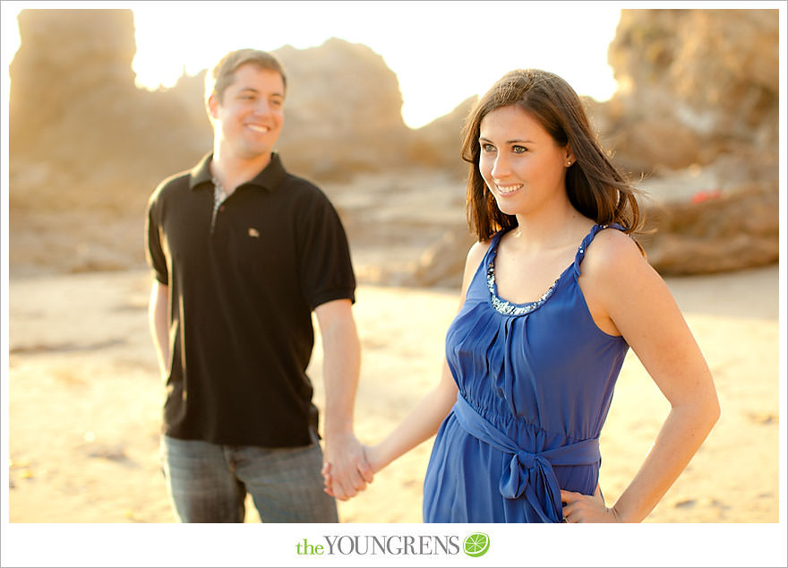 corona del mar engagement session, beach engagement session, beach portraits, beach photography, engagement photography