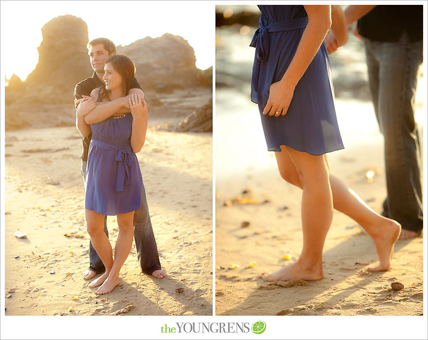 corona del mar engagement session, beach engagement session, beach portraits, beach photography, engagement photography