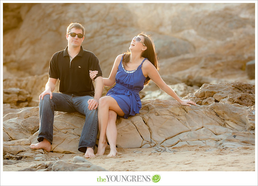 corona del mar engagement session, beach engagement session, beach portraits, beach photography, engagement photography