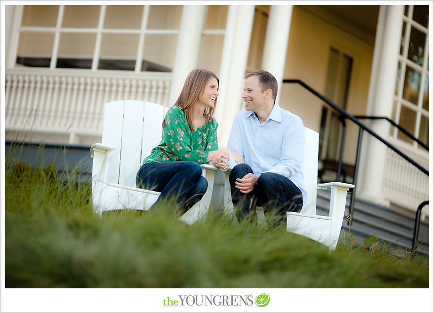 San Francisco engagement, Cavallo Point engagement, engagement session in San Francisco, engagement with adirondack chairs, Sausalito engagement