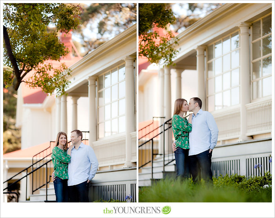 San Francisco engagement, Cavallo Point engagement, engagement session in San Francisco, engagement with adirondack chairs, Sausalito engagement