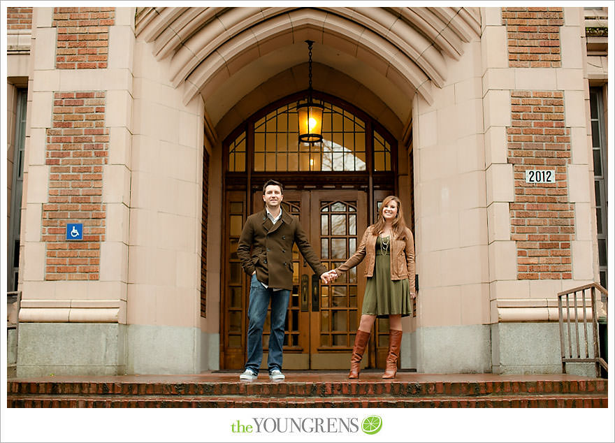 Seattle engagement session, University of Washington engagement, Washington engagement, Vans engagement, cherry blossoms engagement, cherry blossoms at University of Washington