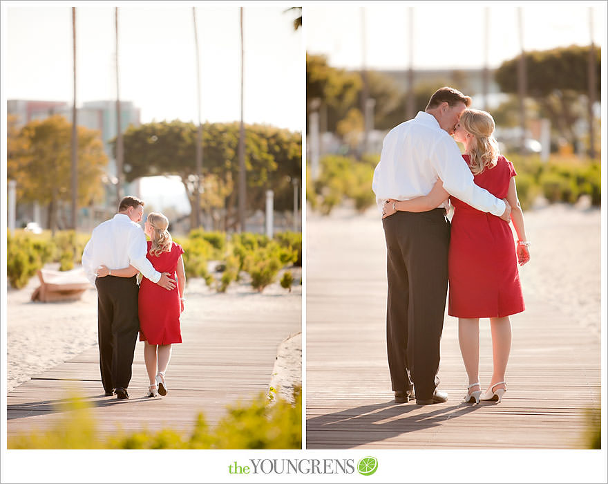 Long Beach engagement session, Grand Prix engagement, engagement with racecars, Long Beach Grand Prix, Shoreline Park engagement