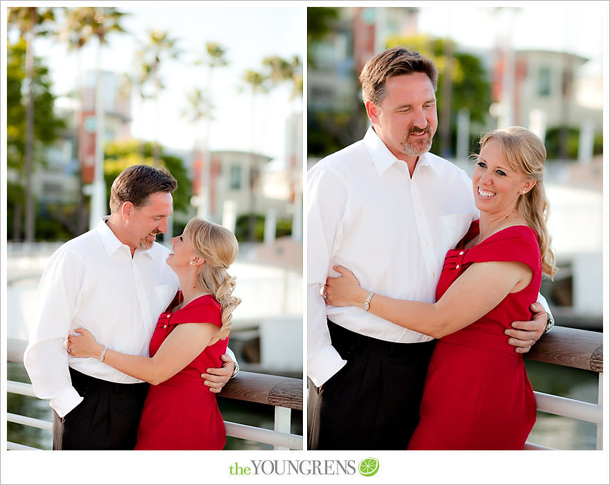 Long Beach engagement session, Grand Prix engagement, engagement with racecars, Long Beach Grand Prix, Shoreline Park engagement