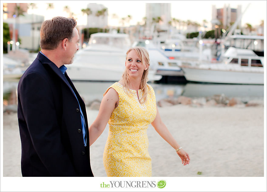 Long Beach engagement session, Grand Prix engagement, engagement with racecars, Long Beach Grand Prix, Shoreline Park engagement