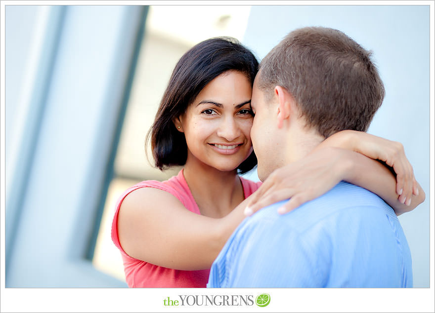 San Diego engagement session, beach engagement, engagement session on the beach, Mission Beach engagement, urban engagement, beach village engagement, engagement session in Mission Beach, enagement at South Mission Beach, jetty engagement, photos on the beach, photos on a jetty