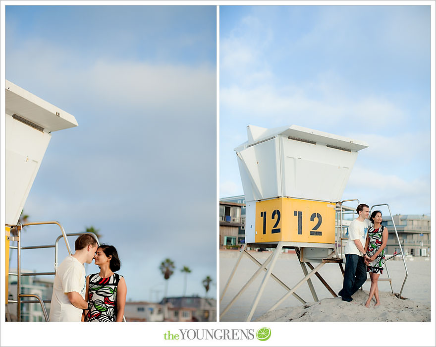 San Diego engagement session, beach engagement, engagement session on the beach, Mission Beach engagement, urban engagement, beach village engagement, engagement session in Mission Beach, enagement at South Mission Beach, jetty engagement, photos on the beach, photos on a jetty