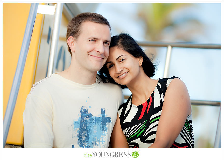 San Diego engagement session, beach engagement, engagement session on the beach, Mission Beach engagement, urban engagement, beach village engagement, engagement session in Mission Beach, enagement at South Mission Beach, jetty engagement, photos on the beach, photos on a jetty