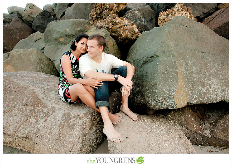 San Diego engagement session, beach engagement, engagement session on the beach, Mission Beach engagement, urban engagement, beach village engagement, engagement session in Mission Beach, enagement at South Mission Beach, jetty engagement, photos on the beach, photos on a jetty