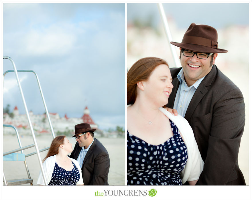 Coronado engagement session, beach engagement, San Diego engagement session, engagement with fodora, Coronado State Beach engagement session,