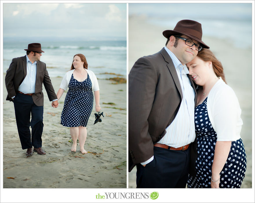 Coronado engagement session, beach engagement, San Diego engagement session, engagement with fodora, Coronado State Beach engagement session,