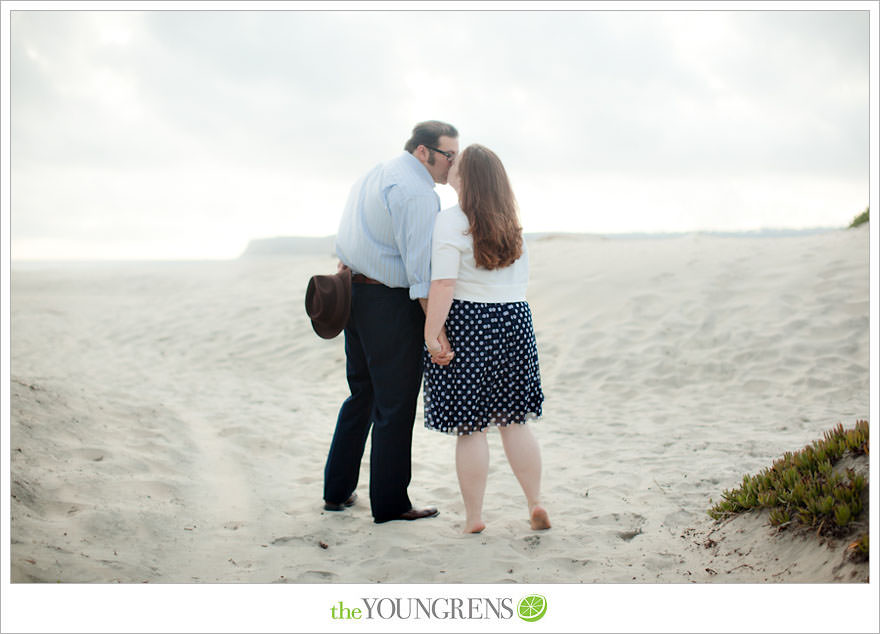 Coronado engagement session, beach engagement, San Diego engagement session, engagement with fodora, Coronado State Beach engagement session,