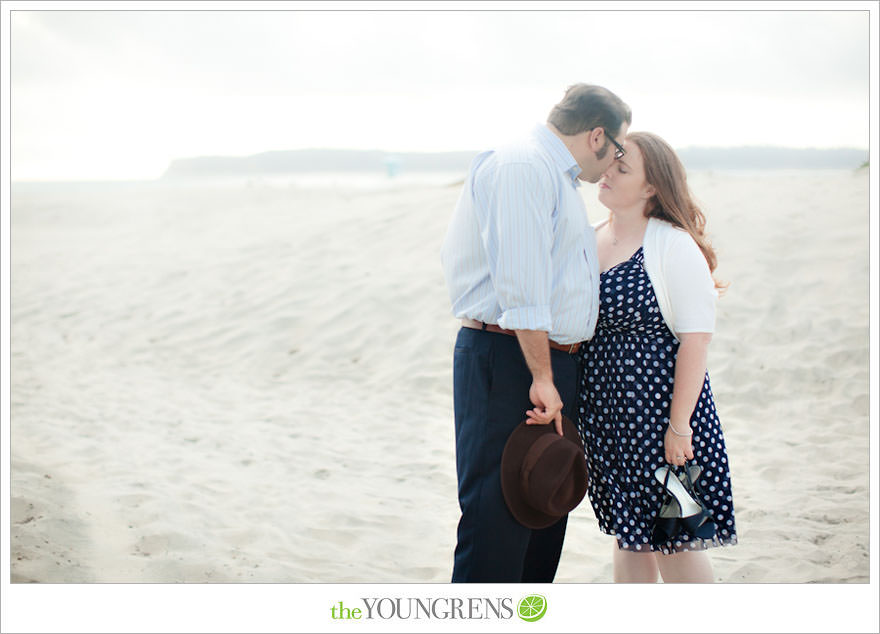 Coronado engagement session, beach engagement, San Diego engagement session, engagement with fodora, Coronado State Beach engagement session,