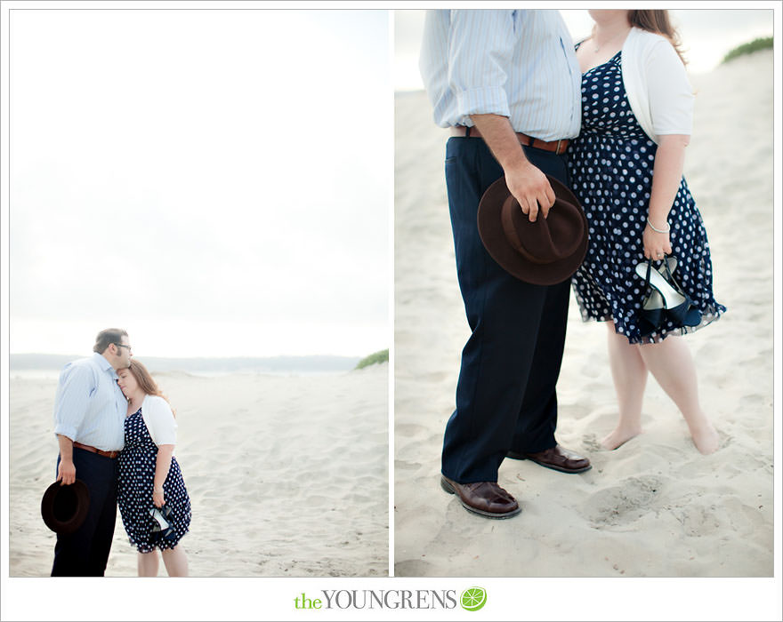 Coronado engagement session, beach engagement, San Diego engagement session, engagement with fodora, Coronado State Beach engagement session,