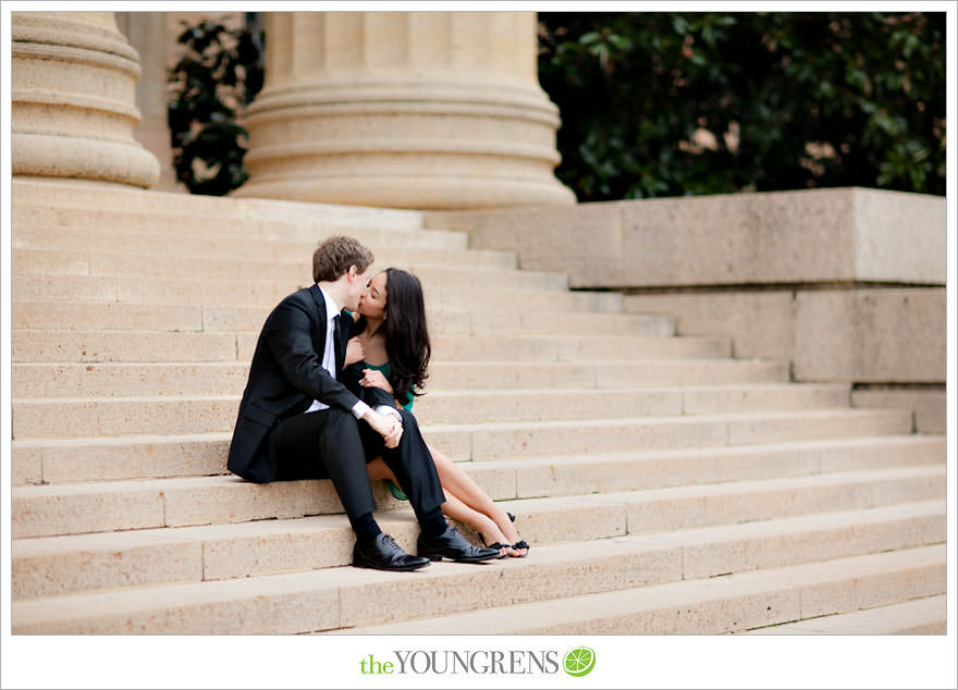 Philadelphia engagement session, Philadelphia Museum of Art engagement, formal engagement session, fall engagement session