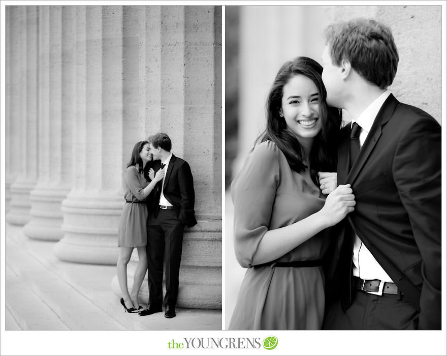 Philadelphia engagement session, Philadelphia Museum of Art engagement, formal engagement session, fall engagement session