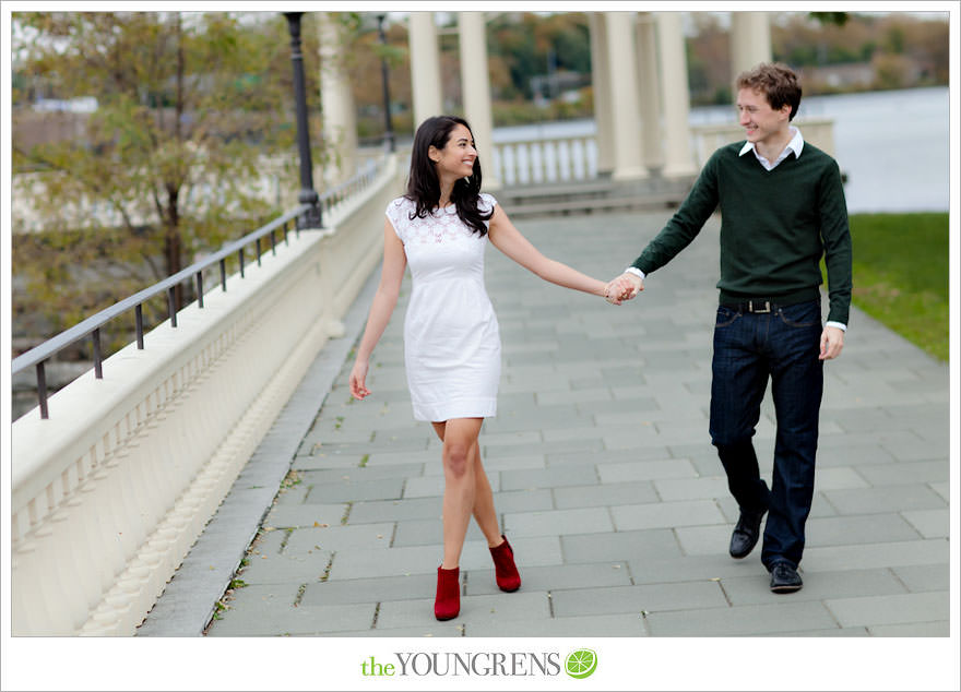 Philadelphia engagement session, Philadelphia Museum of Art engagement, formal engagement session, fall engagement session