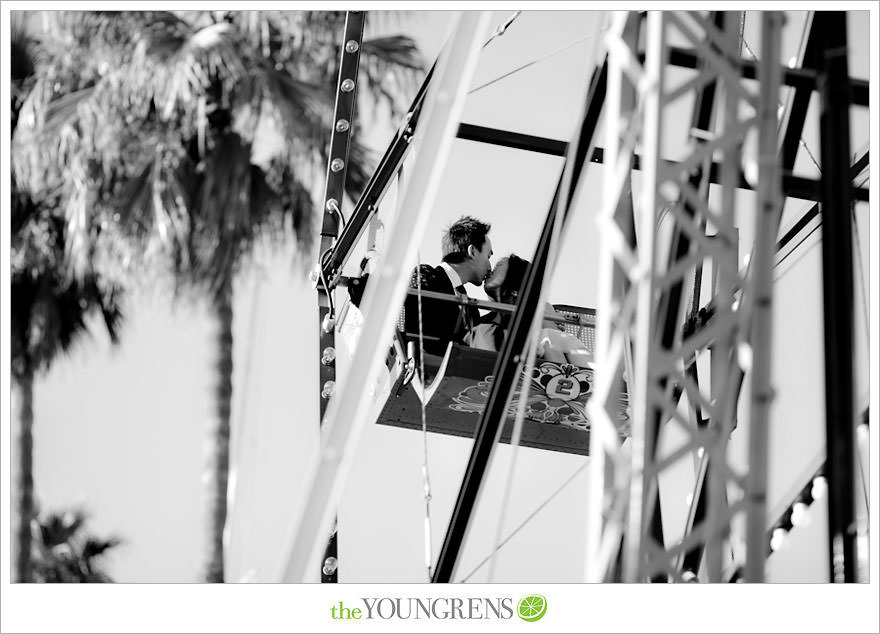 Balboa Island engagement session, carnival engagement session, beach engagement session, pier engagement session, sunset engagement photos, Newport Beach engagement session, arcade engagement session, Vietnamese engagement session