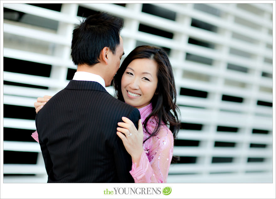 Balboa Island engagement session, carnival engagement session, beach engagement session, pier engagement session, sunset engagement photos, Newport Beach engagement session, arcade engagement session, Vietnamese engagement session