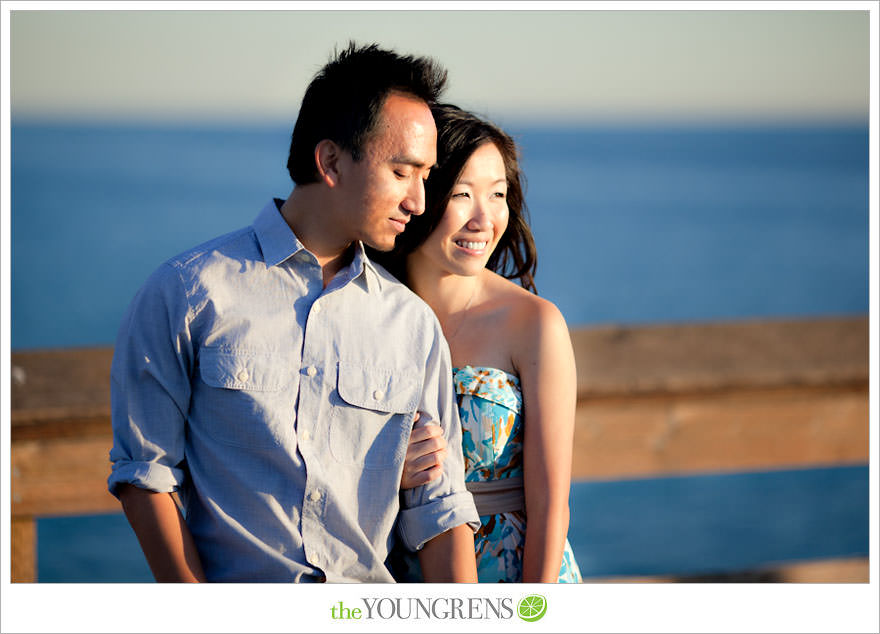 Balboa Island engagement session, carnival engagement session, beach engagement session, pier engagement session, sunset engagement photos, Newport Beach engagement session, arcade engagement session, Vietnamese engagement session