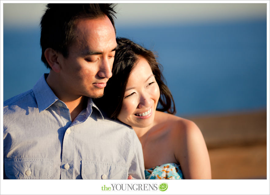 Balboa Island engagement session, carnival engagement session, beach engagement session, pier engagement session, sunset engagement photos, Newport Beach engagement session, arcade engagement session, Vietnamese engagement session