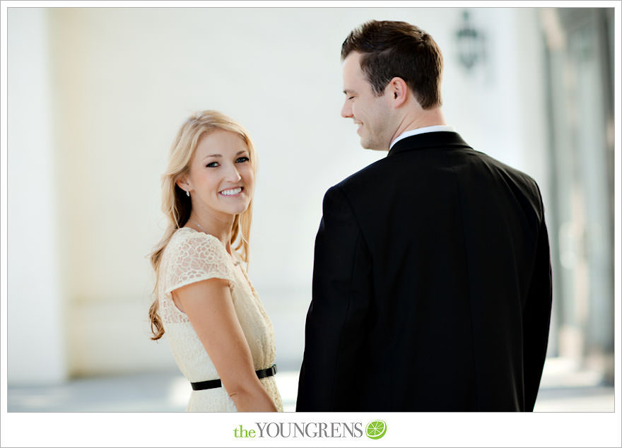 Huntington Beach engagement session, Huntington Beach Hyatt engagement session, hotel engagement session, urban engagement session, formal engagement session, beach engagement session, Orange County engagement session, pier engagement session, sunset engagement photos