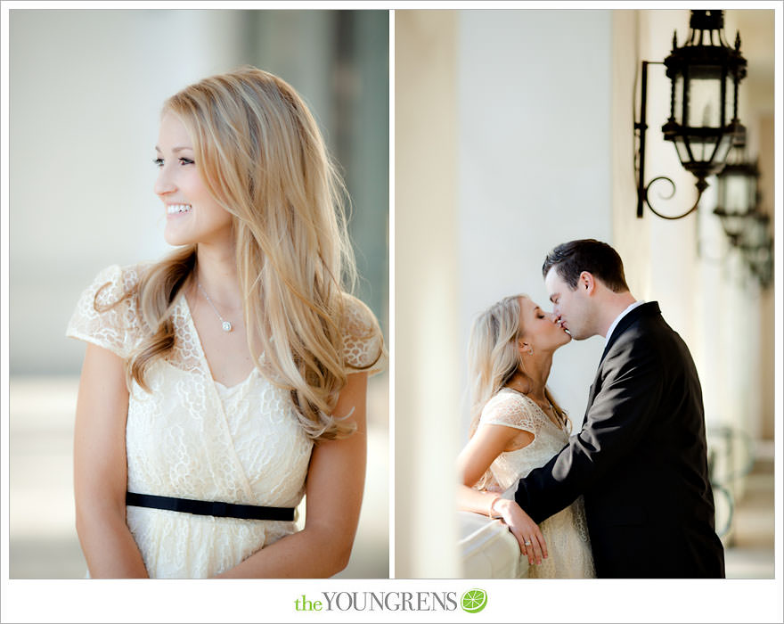 Huntington Beach engagement session, Huntington Beach Hyatt engagement session, hotel engagement session, urban engagement session, formal engagement session, beach engagement session, Orange County engagement session, pier engagement session, sunset engagement photos