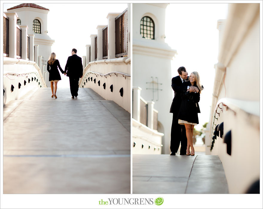 Huntington Beach engagement session, Huntington Beach Hyatt engagement session, hotel engagement session, urban engagement session, formal engagement session, beach engagement session, Orange County engagement session, pier engagement session, sunset engagement photos