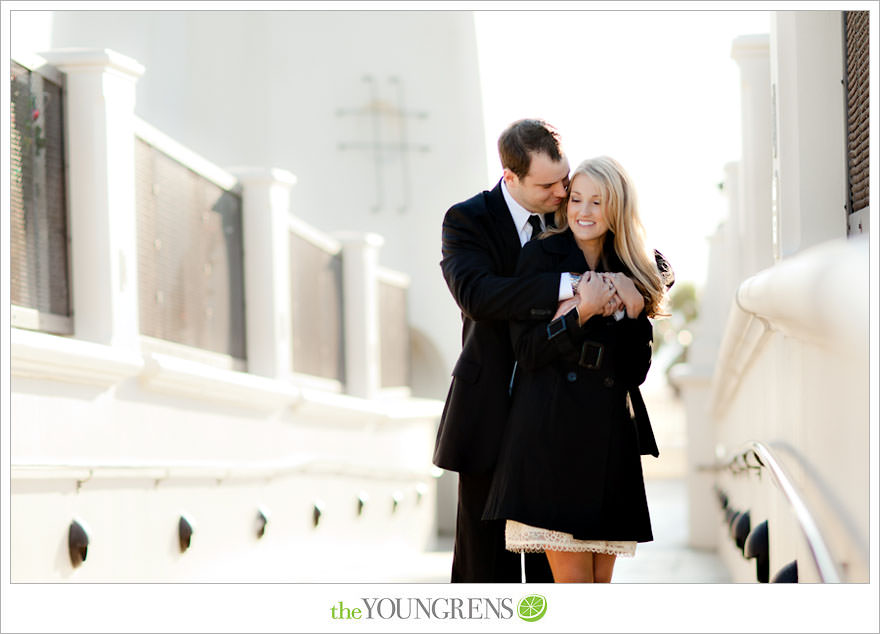 Huntington Beach engagement session, Huntington Beach Hyatt engagement session, hotel engagement session, urban engagement session, formal engagement session, beach engagement session, Orange County engagement session, pier engagement session, sunset engagement photos