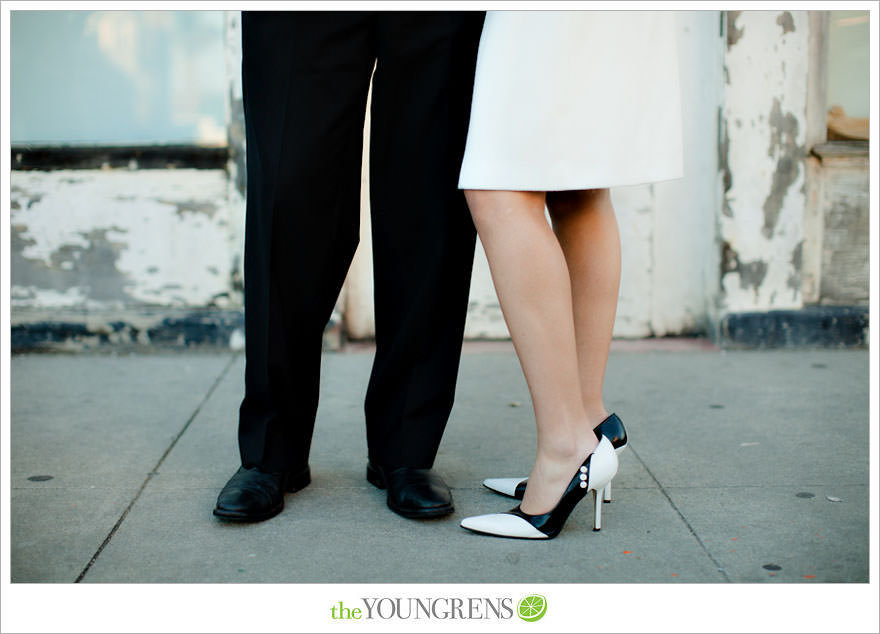 Huntington Beach engagement session, Huntington Beach Hyatt engagement session, hotel engagement session, urban engagement session, formal engagement session, beach engagement session, Orange County engagement session, pier engagement session, sunset engagement photos