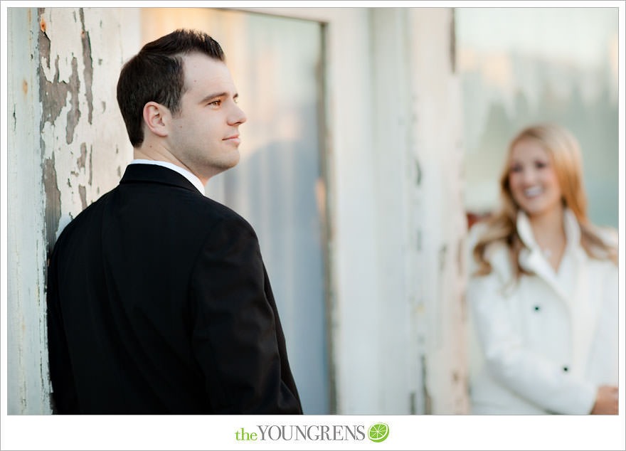 Huntington Beach engagement session, Huntington Beach Hyatt engagement session, hotel engagement session, urban engagement session, formal engagement session, beach engagement session, Orange County engagement session, pier engagement session, sunset engagement photos