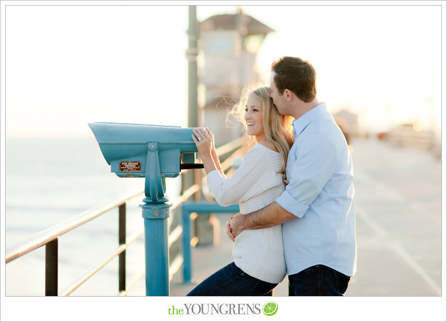 Huntington Beach engagement session, Huntington Beach Hyatt engagement session, hotel engagement session, urban engagement session, formal engagement session, beach engagement session, Orange County engagement session, pier engagement session, sunset engagement photos