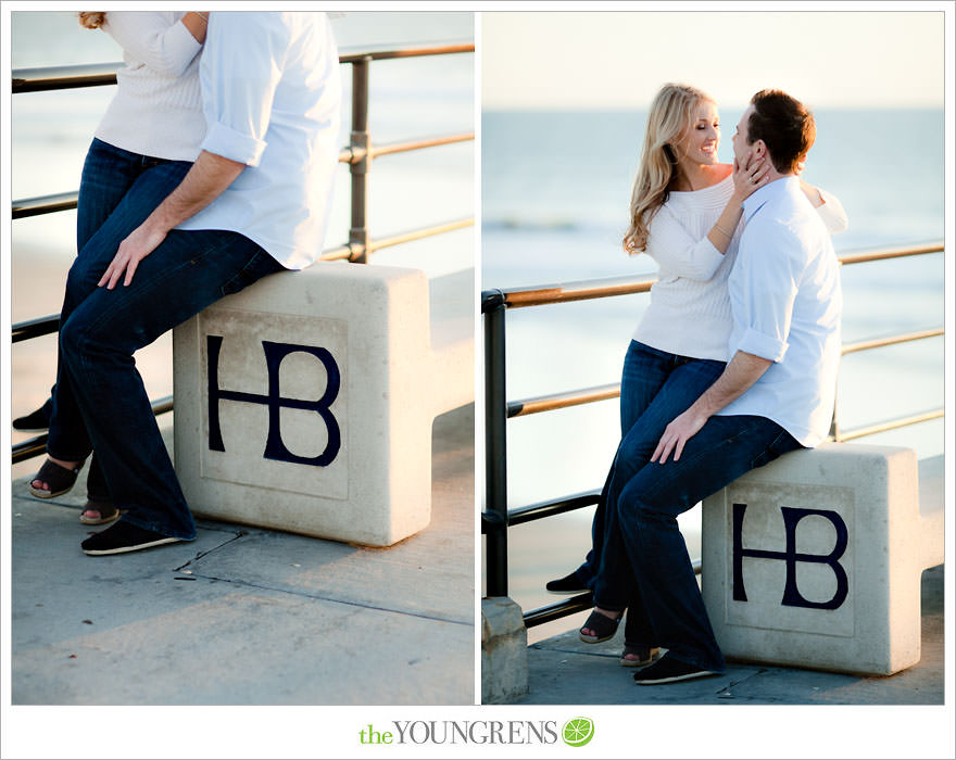 Huntington Beach engagement session, Huntington Beach Hyatt engagement session, hotel engagement session, urban engagement session, formal engagement session, beach engagement session, Orange County engagement session, pier engagement session, sunset engagement photos