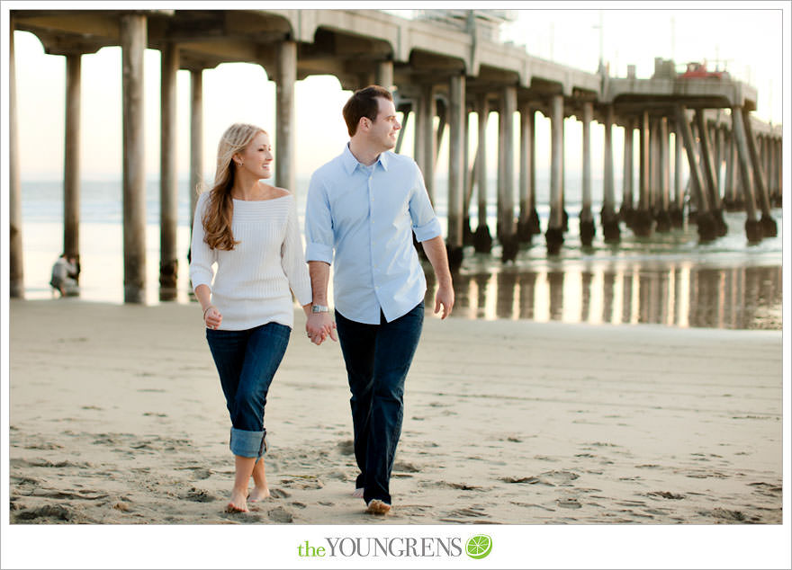 Huntington Beach engagement session, Huntington Beach Hyatt engagement session, hotel engagement session, urban engagement session, formal engagement session, beach engagement session, Orange County engagement session, pier engagement session, sunset engagement photos