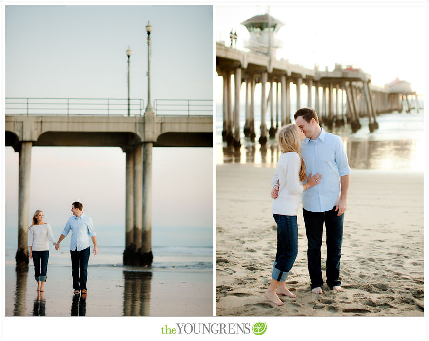 Huntington Beach engagement session, Huntington Beach Hyatt engagement session, hotel engagement session, urban engagement session, formal engagement session, beach engagement session, Orange County engagement session, pier engagement session, sunset engagement photos