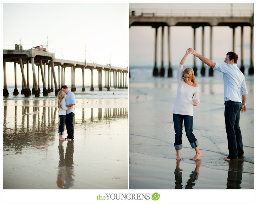 Huntington Beach engagement session, Huntington Beach Hyatt engagement session, hotel engagement session, urban engagement session, formal engagement session, beach engagement session, Orange County engagement session, pier engagement session, sunset engagement photos