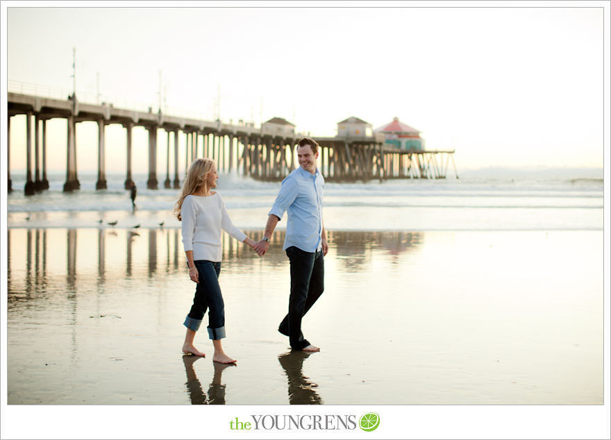 Huntington Beach engagement session, Huntington Beach Hyatt engagement session, hotel engagement session, urban engagement session, formal engagement session, beach engagement session, Orange County engagement session, pier engagement session, sunset engagement photos