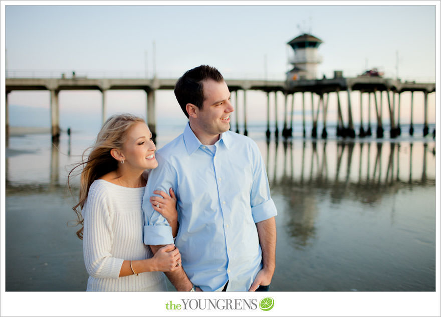 Huntington Beach engagement session, Huntington Beach Hyatt engagement session, hotel engagement session, urban engagement session, formal engagement session, beach engagement session, Orange County engagement session, pier engagement session, sunset engagement photos