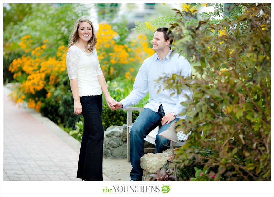 Rancho Santa Fe engagement session, San Diego engagement session, polka dot engagement session, orchard engagement session, engagement session with lemons, pink engagement session, Rancho Santa Fe Inn engagement session